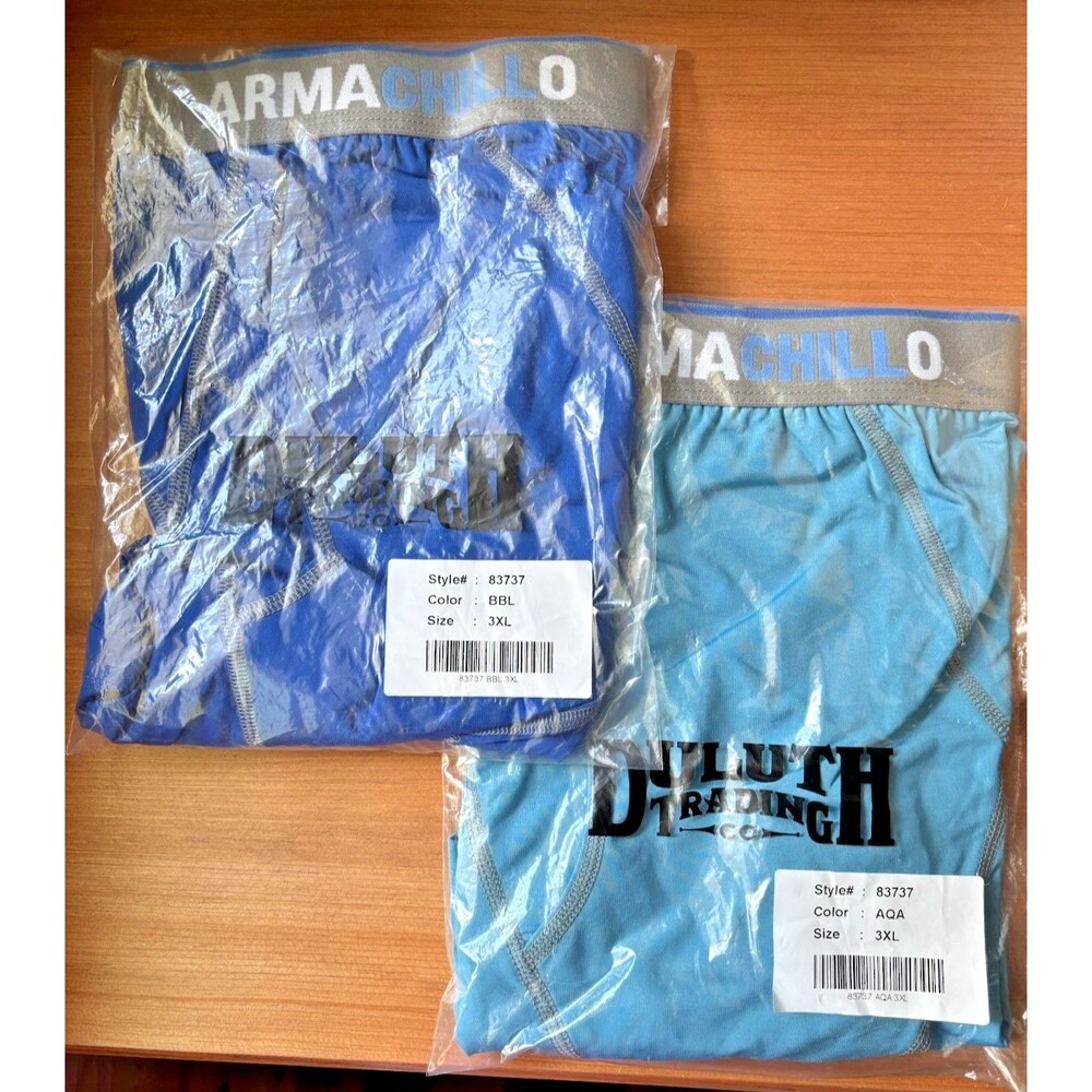 Duluth Trading Armachillo Men 3XL  Boxer Brief Underwear Blue Chaff Free Cooling